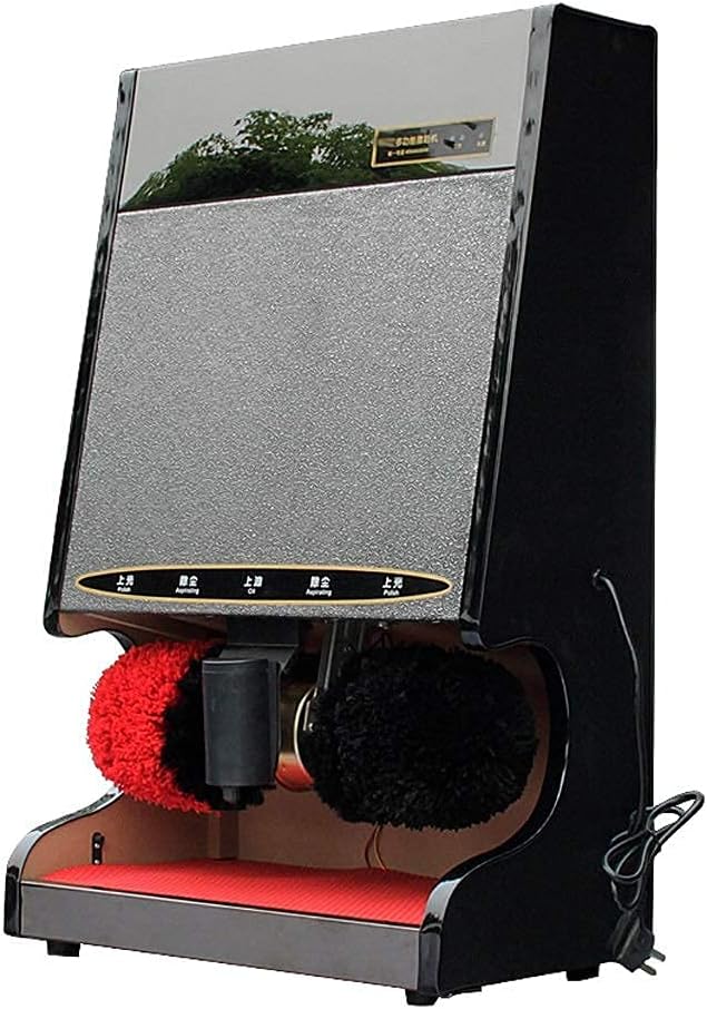 Samnuerly, Spazzole per scarpe, 83 X 51 X 28,2 cm, 220 V, 60 W, Nero, acciaio inox