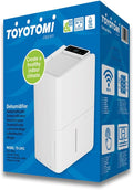 Deumidificatore, TD-C2412, Toyotomi, 12 L, 38 dB, 28 m, Bianco, Wi-Fi, timer
