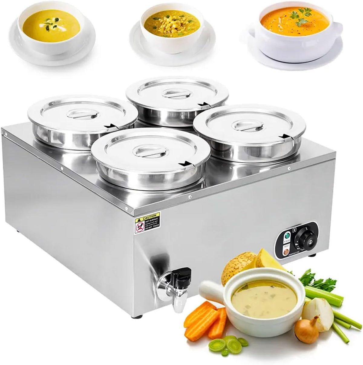 Tavolo, MYUYEE, 1500 W, 85 °C, 690x630x410 mm, Argento