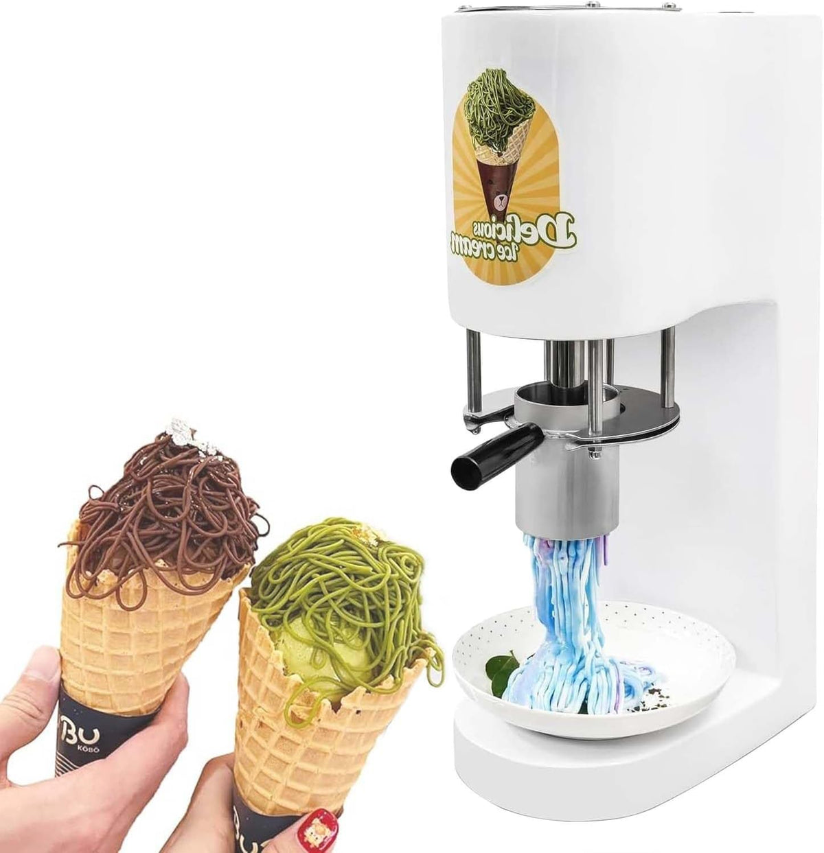 Gelatiera, QFGain, 30 L, 30 x 20 x 57 cm, 80 W, Argento, acciaio inox