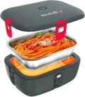 HeatsBox, Lunchbox, 925 ml, 100 W, 55-85 °C, Argento, acciaio inox, vano contenitore, timer