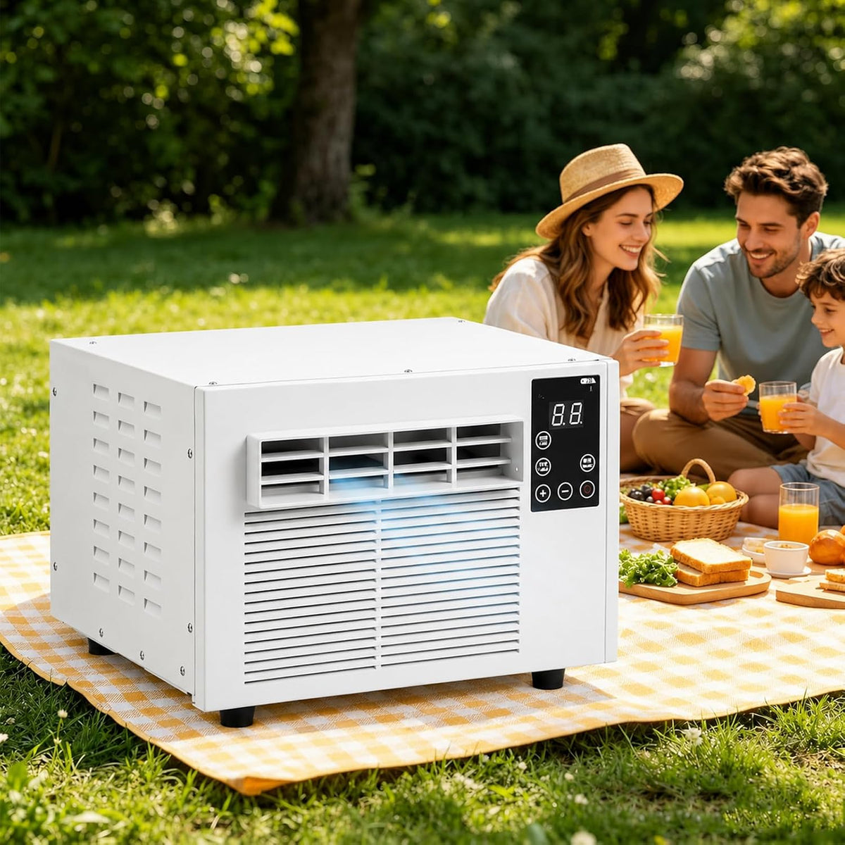 JIANGYUXINLI, Condizionatore, 280 W, 1881 BTU, 45 dB, Bianco