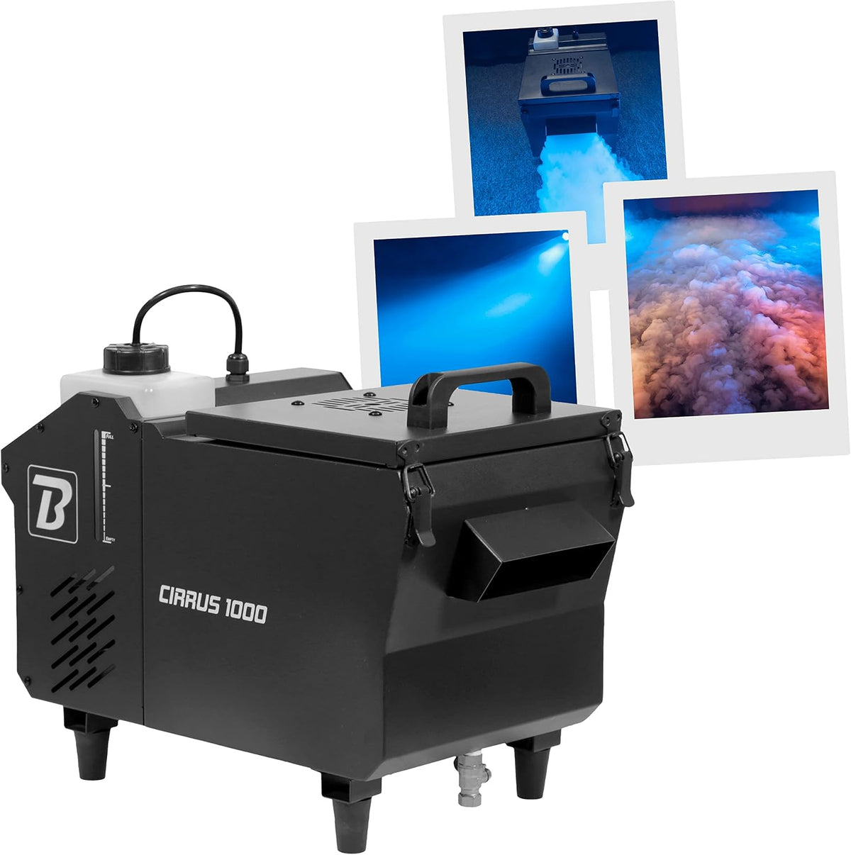 Macchina per cubetti di ghiaccio, BoomToneDJ, 1000 W, Nero, telecomando