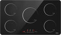 IsEasy, Piano cottura a induzione, 8600 W, 90 cm, Trasparente, timer