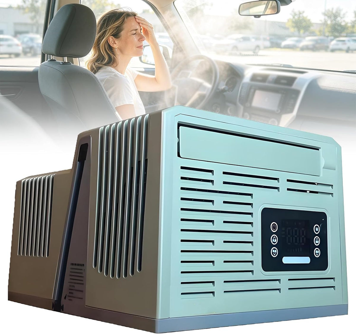 MiyKom, Condizionatore, 6,88 kg, 45 dB, 700 W, Bianco, telecomando, 5 in 1