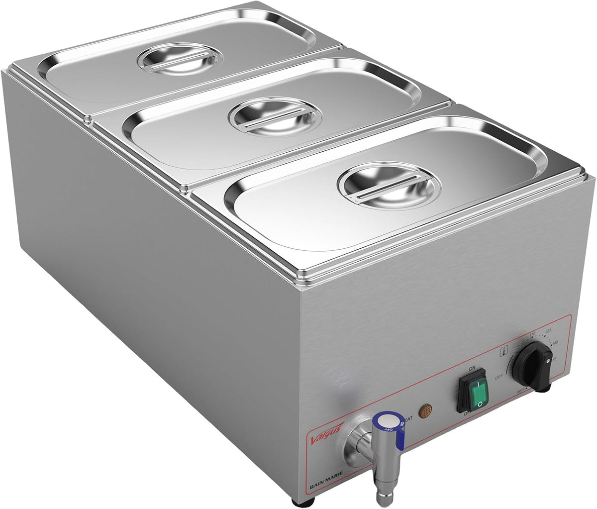 Valgus, Scaldavivande, 16 L, 32,5 x 17,5 x 15 cm, 15 cm, Argento, acciaio inox, vano contenitore