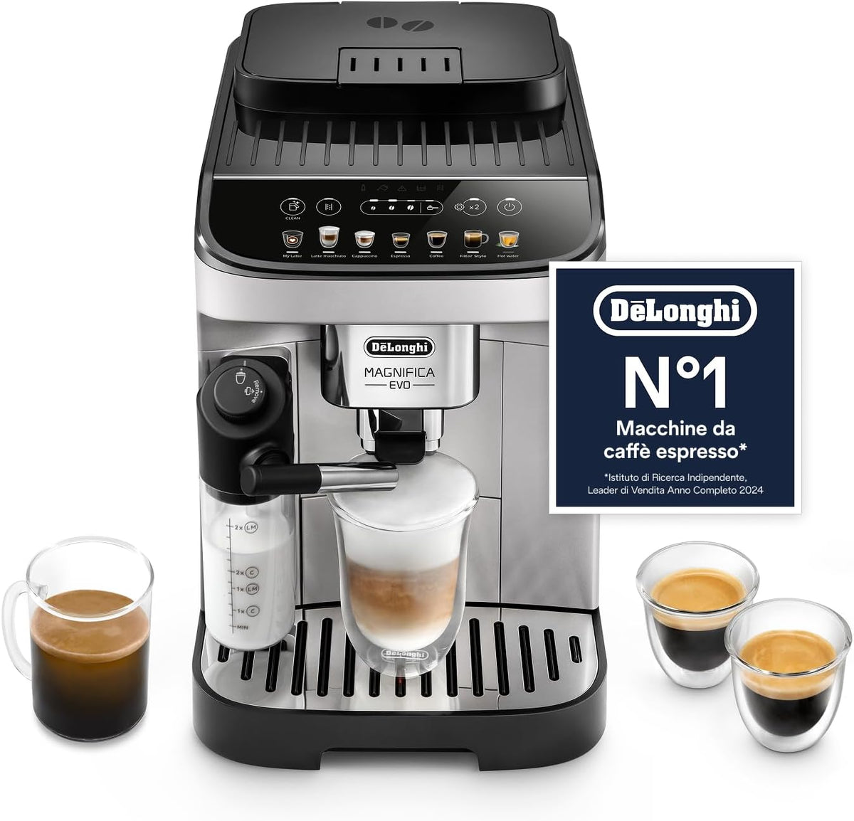 De'Longhi, Macchina da caffè, ECAM292.81.SB, Nero/Argento