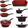 CLASSE ITALY, Set di padelle, 41x29 cm, 28 cm, 30 cm, Nero, alluminio