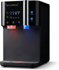 SPRUDELUX, Erogatori d'acqua calda, CO2, 60 L, 6 °C, 240 V, Nero, illuminazione LED