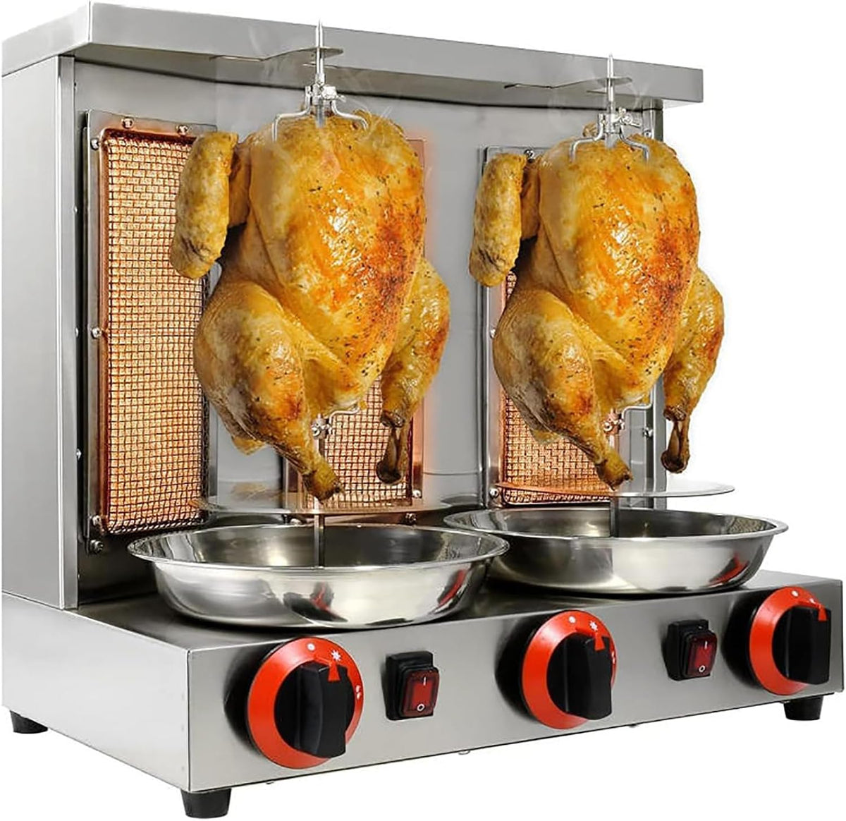 MObyat, Girarrosto, 490 mm, 15 kg, Argento, acciaio inox