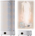 Armadio, 1000 W, Grigio, struttura pieghevole, illuminazione LED, telecomando, timer, funzionamento senza fili