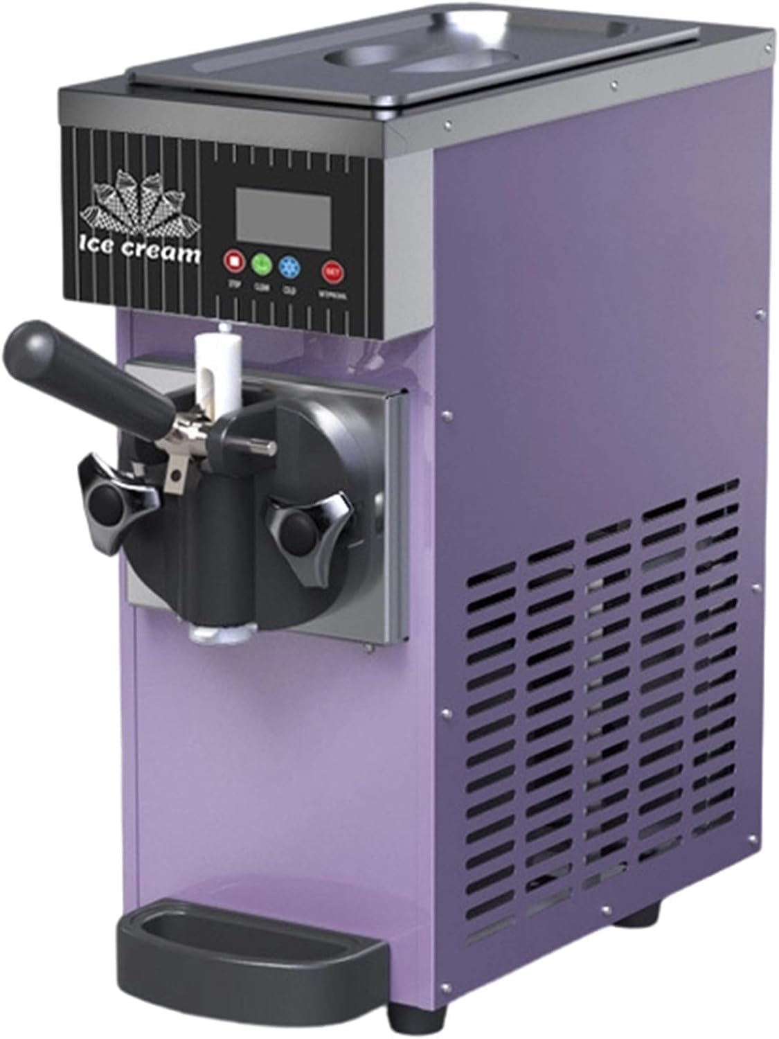 Gelatiera, ZB-BQL28, 5 L, 5°C, 80 g, Viola, acciaio inox, timer