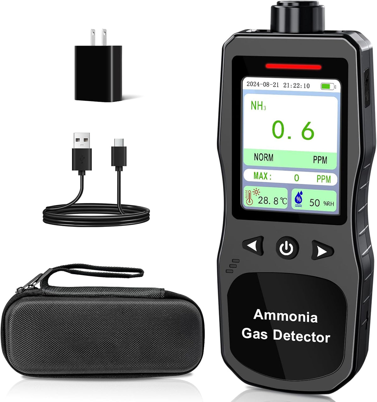 Monitor, 0-200PPM, ZYKYCX, 3,7 V, Nero