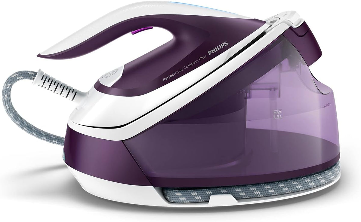 PHILIPS, Ferri a caldaia, GC7933/30, 2400 W, 450 g, 6,5 Bar, Viola/Bianco