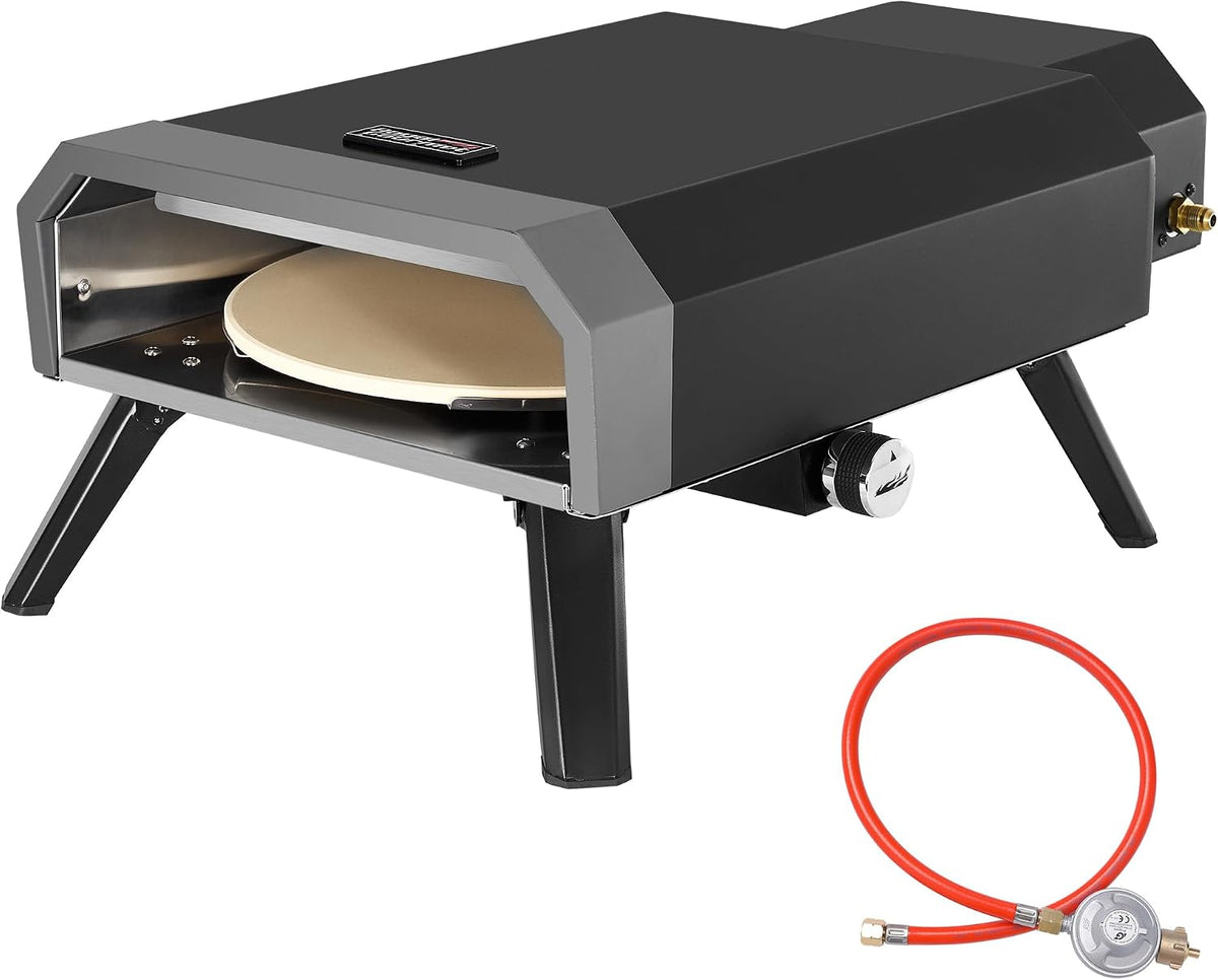Royal Gourmet, Forno per pizza, 4 kW, 33 cm, Nero/Argento