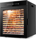 Kwasyo, Essiccatori per alimenti, 900 W, 30°C, Argento/Nero, acciaio inox, timer, protezione dal surriscaldamento
