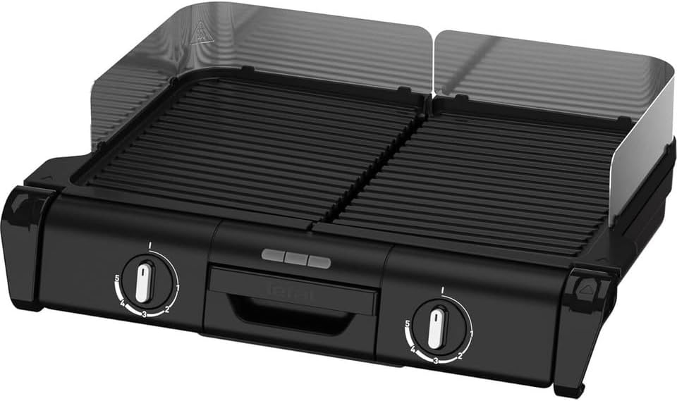 Tavolo, TG800N10, Tefal, 1500 cm, Nero/Argento, alluminio