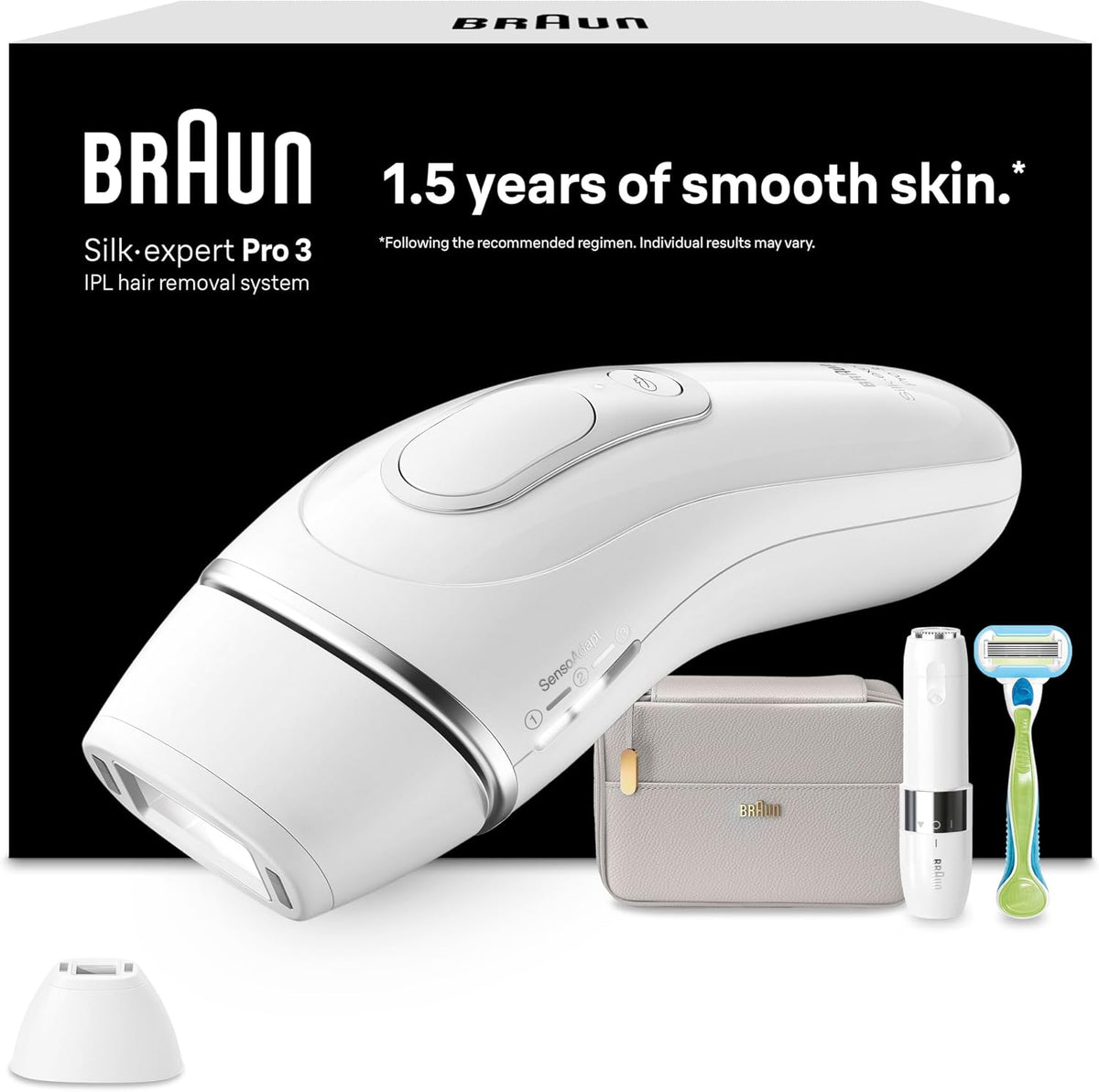 Braun, Epilatori a luce pulsata, PL3139, Marrone/Argento
