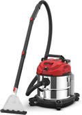Techwood, Aspirapolvere solidi e liquidi, TAN-20LP, 20 l, 1200 W, 17 kPa, Rosso, filtro HEPA