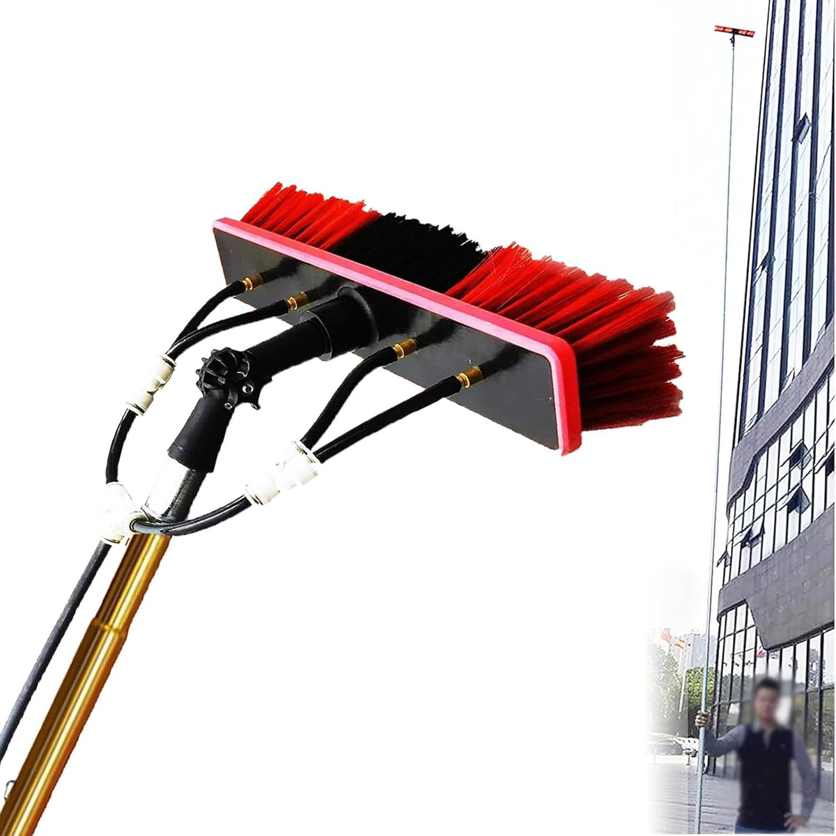 Spazzole per zanzariere, 15 m, 55 cm, 2,9 m, Nero, resistente alle intemperie