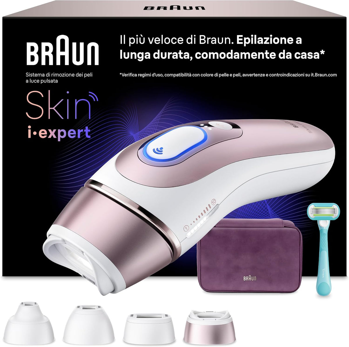 Braun, Epilatori a luce pulsata, PL7431, 115 M, 7 M, Marrone