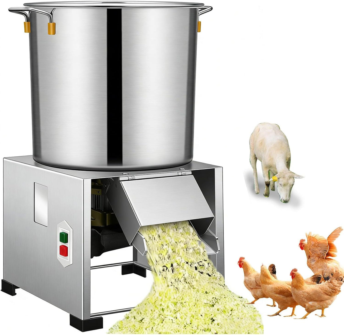 MINEYCHCEY, Tritatutto e mini frullatori, 1800 W, 3500 Giri/Min, Argento, acciaio inox