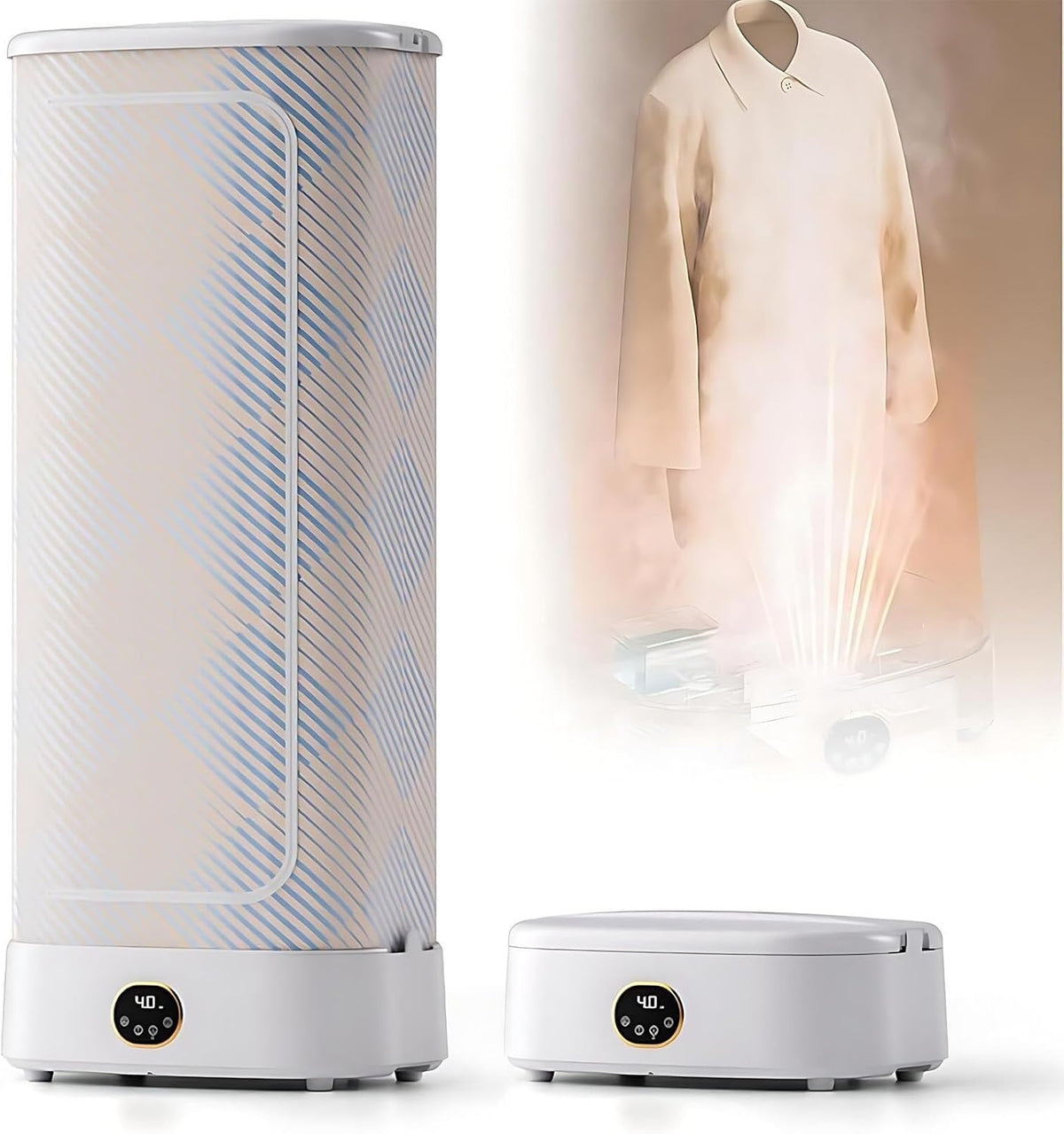 Armadio, JAVPTAV, 1000 W, 1310 MM, 200 MM, Bianco, alluminio, telecomando