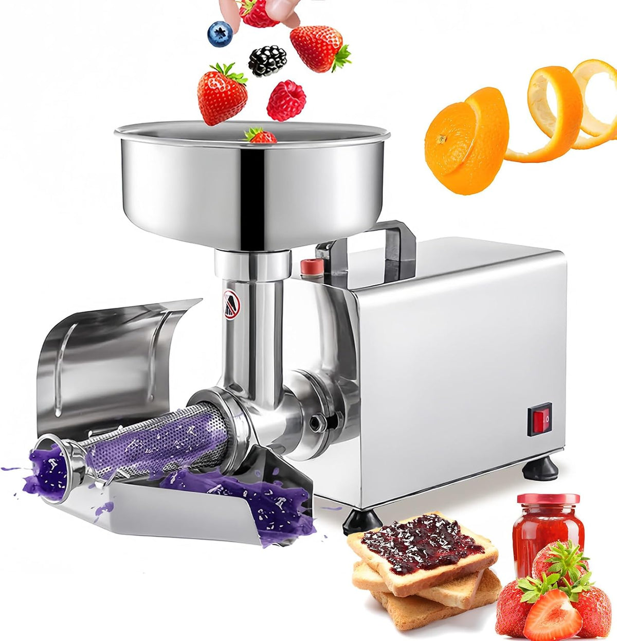Frullatore, SAIYERUS, 54x25x34 cm, 450 W, 110 V, Nero, acciaio inox