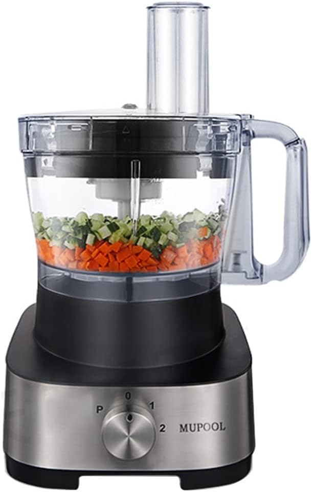 Affettaverdure e mandolini da cucina, Mandoline, 8x8x8 mm, 600 W, 2000 ml, Argento, acciaio inox