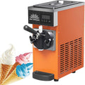 LJLYYDS, Gelatiera, ZB-BQL28, 5 Kg, 18 °C, 450 W, Arancione, acciaio inox, illuminazione LED