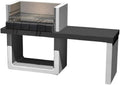 Tavolo, SAROM, 67x40 cm, 259 kg, Grigio, funzione grill