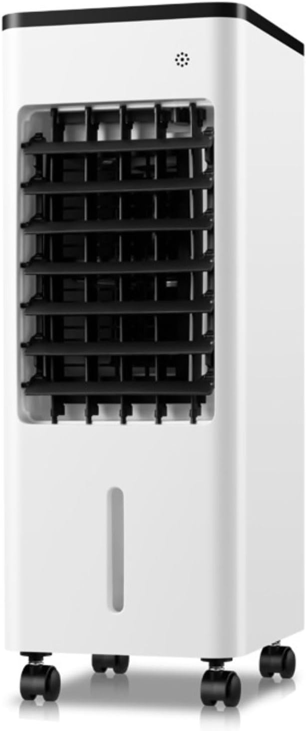 Raffrescatore evaporativo, 9 Litri, Bianco, alluminio, illuminazione LED, telecomando, timer