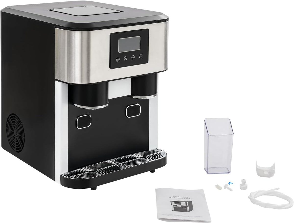 Tavolo, YIEMJS, 34 x 45,5 x 45,5 cm, 240 V, 180 W, Nero, acciaio inox, vano contenitore, 3 in 1