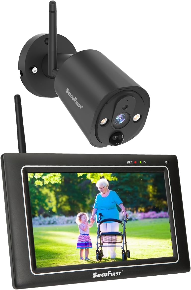 SecuFirst, Monitor, 128 G, Nero, USB, funzionamento senza fili