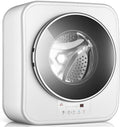 XDLYWUZIQ, Lavatrice, 3 Kg, 605x415x650 mm, 100 W, Bianco, acciaio inox, illuminazione LED, autopulizia, motore inverter