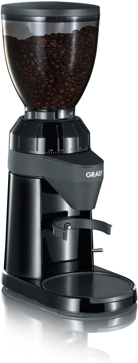 GRAEF, Macinacaffè elettrici con centrifuga, CM802, 350 g, Argento/Nero, acciaio inox, vano contenitore