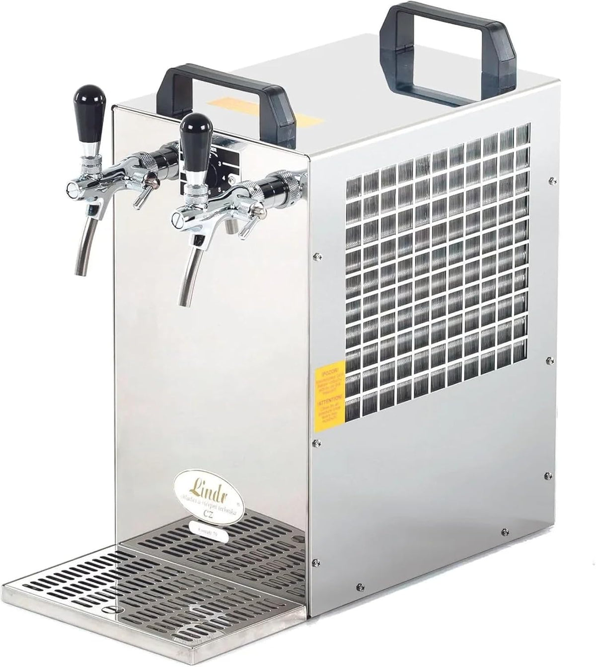 ich-zapfe.de, Spillatori per birra, 90 Litri, 230 V, 440 mm, Nero, acciaio inox