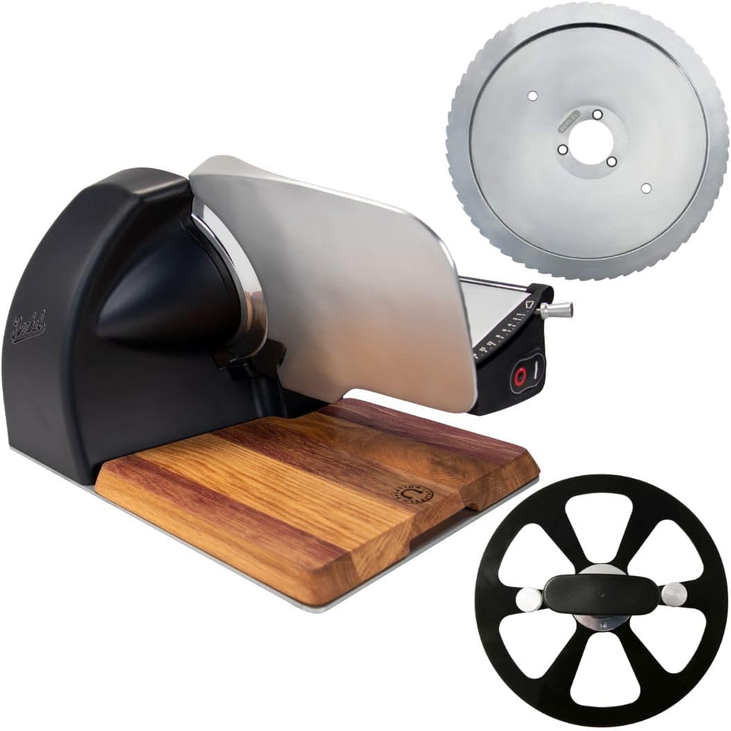 Affettatrice, Palatina Werkstatt, 250 mm, 490 x 340 x 315 mm, 14,5 kg, Nero, alluminio