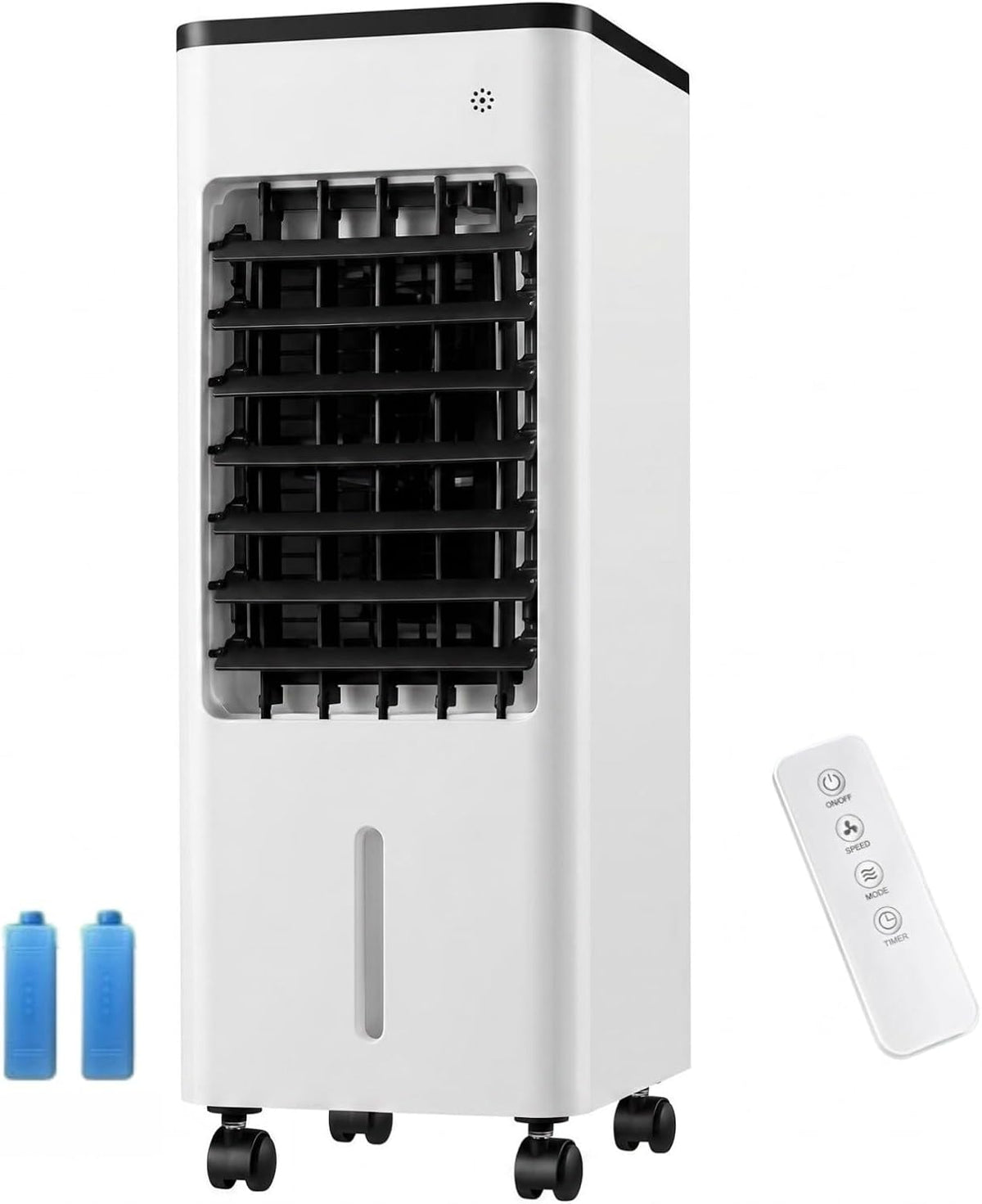 Raffrescatore evaporativo, 6 L, Bianco, telecomando, timer