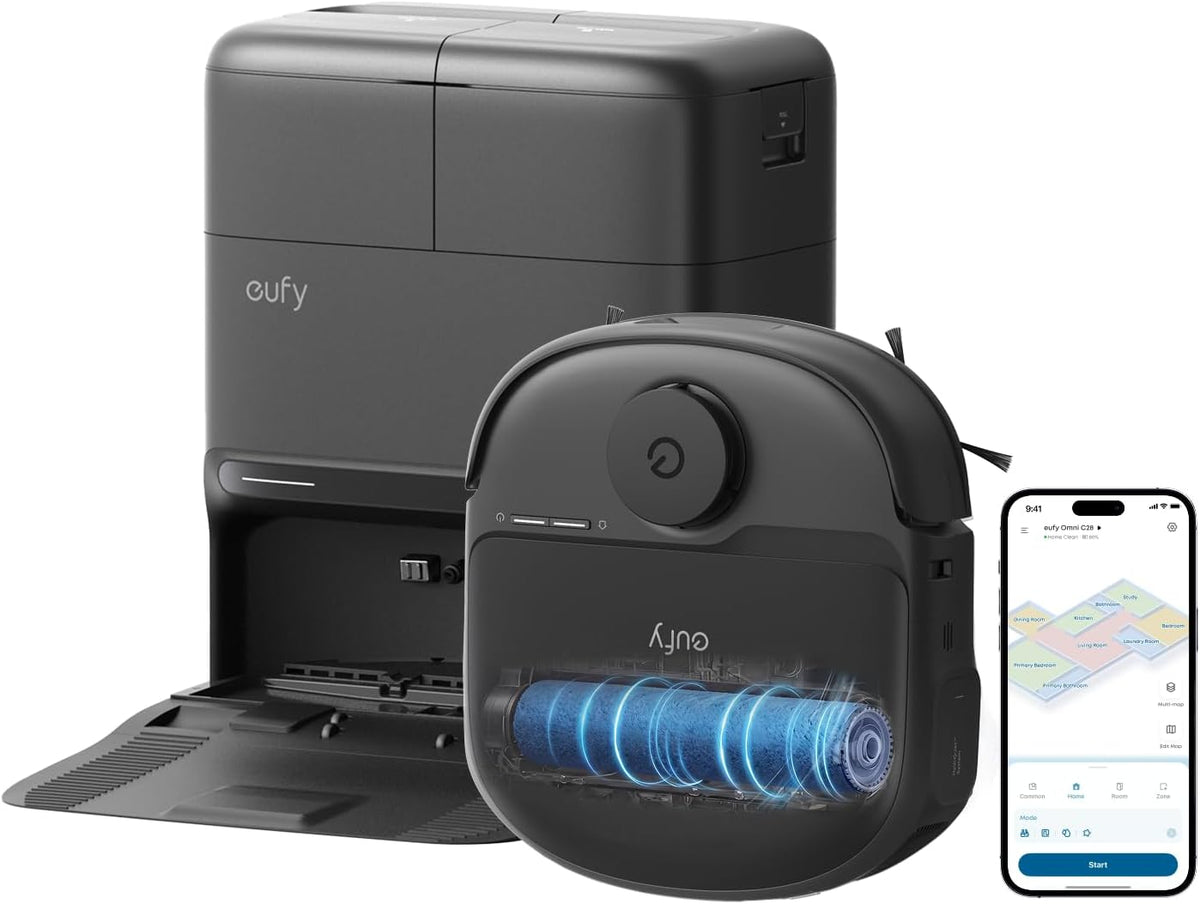 Robot aspirapolvere, C28, eufy, Nero, 5 in 1