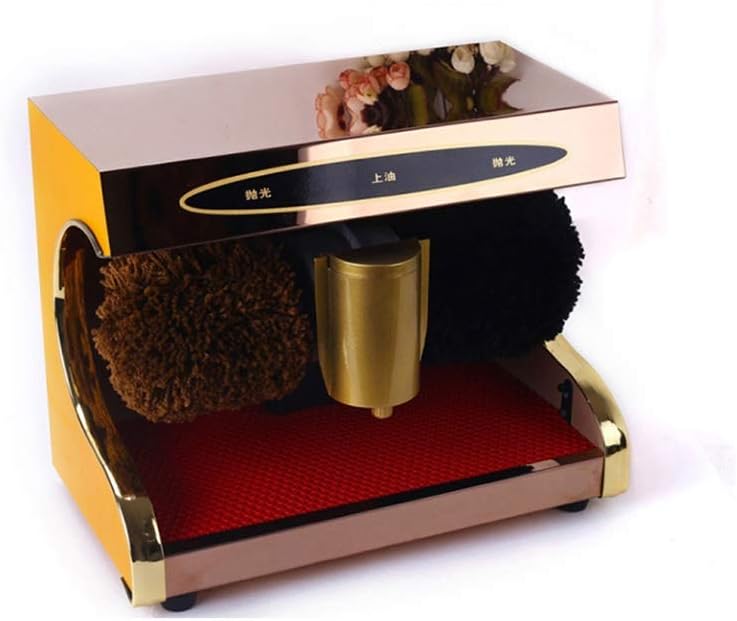 Samnuerly, Spazzole per scarpe, 35x20.5x28 cm, 9,5 kg, 220 V, Nero, acciaio inox