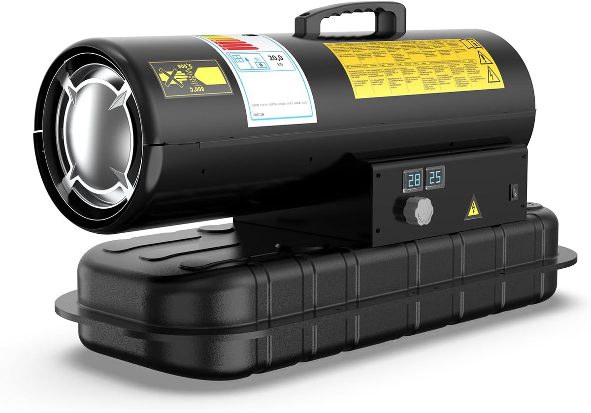 Stufe elettriche, DAHTEC, 20 kW, 1,65 L, 300 m, Bianco, spegnimento automatico, protezione dal surriscaldamento