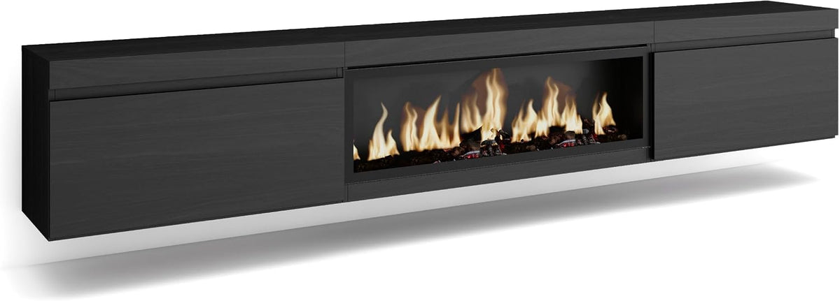 Skraut Home, Soggiorno, 107 cm, 32 cm, 34 W, Nero, illuminazione LED, telecomando