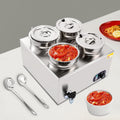 SGKOMN, Vassoi scaldavivande, 16,8 Litri, 300 W, 19 cm, Argento, acciaio inox