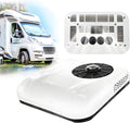 Condizionatore, ZengHeBloom, 12 v, 2200 W, 68×68×14,5 cm, Bianco, telecomando