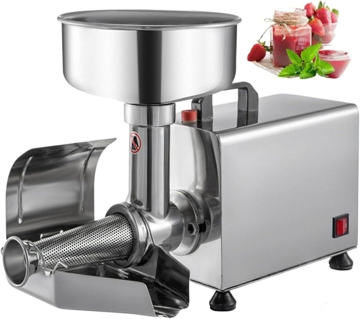 LXWKAI, Taglia patate, 370 W, 345 mm, Argento, acciaio inox