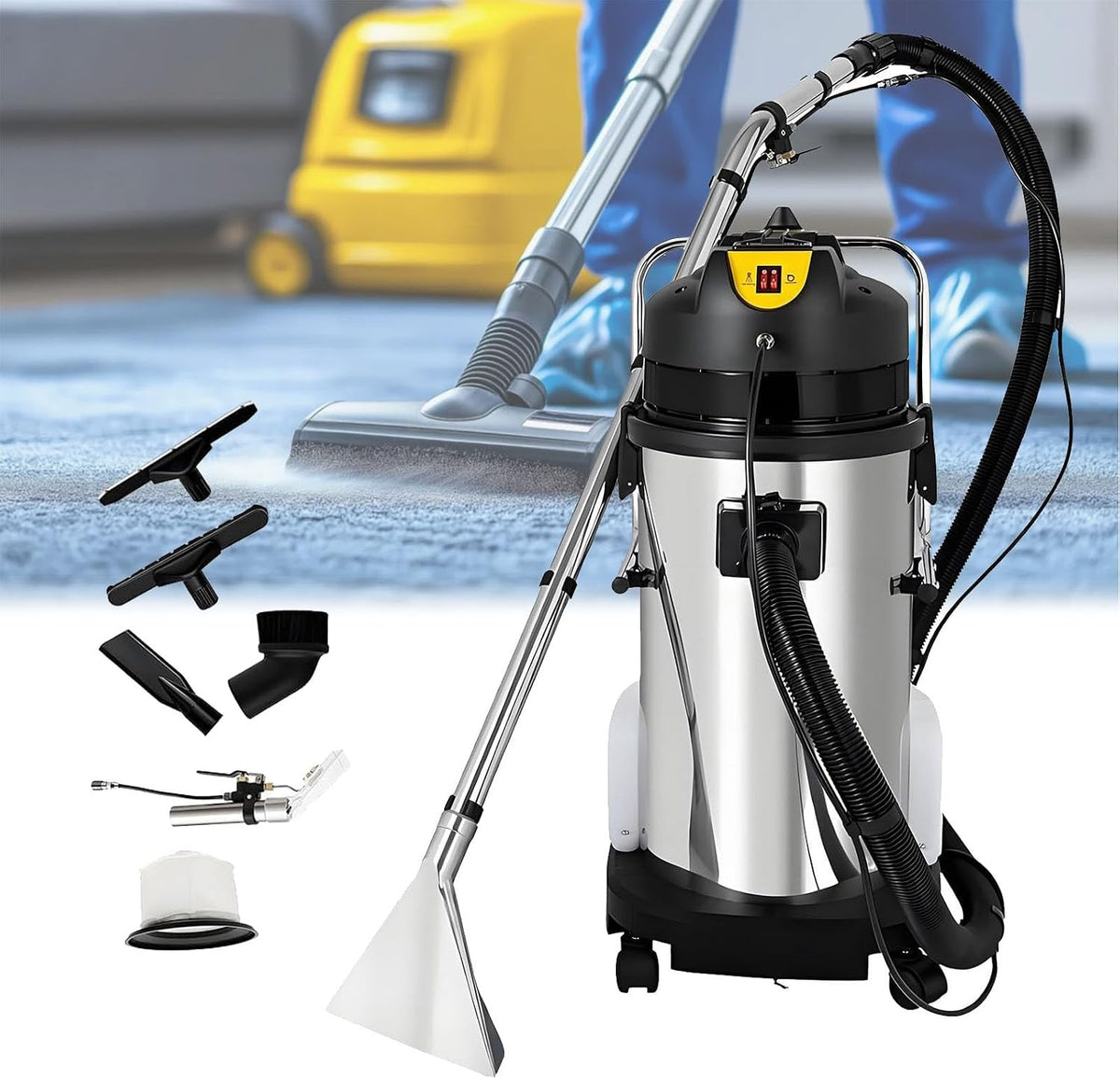 Divano, 30 L, 1034 W, 110 V, Nero, acciaio inox, 3 in 1