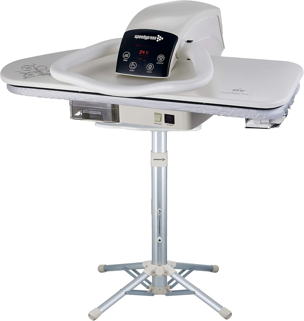 Speedypress, Presse da stiro, 81 cm, 750 ml, Bianco, spegnimento automatico, protezione dal surriscaldamento