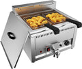 TAIMIKO, Friggitrici, 22 l, 200 °C, Nero, acciaio inox, protezione dal surriscaldamento