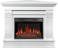 ArtiFlame, Camino elettrico, AF23S, 17 °C, 110 cm, 90,6 cm, Bianco, illuminazione LED, telecomando, timer, spegnimento automatico